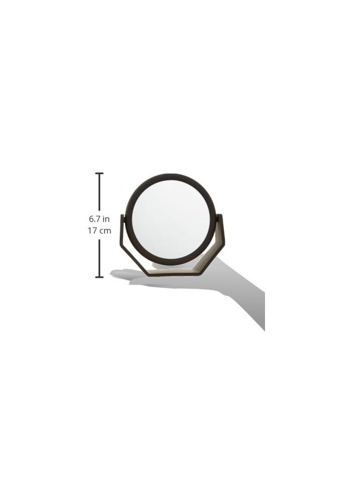 DC DANIELLE Danielle Midnight Matte Round Vanity Mirror with 10x Magnification - Image 3